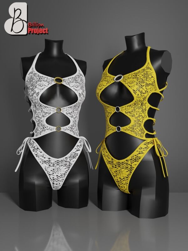 Billionproject-Swimsuit With Lace 1 Billionproject-Swimsuit With Lace Sims 4 CC