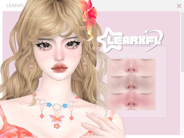 Stunning Blush N17 by Learxfl 1 Stunning Blush N17 by Learxfl Sims 4 CC