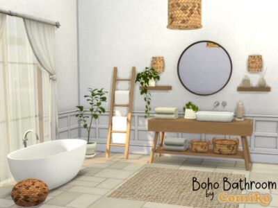 Boho Bathroom Sims 4 CC