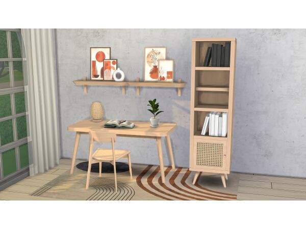 Boho Study 1 Boho Study Sims 4 CC