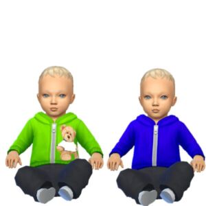 Bright Side Jacket for Infant Boys Sims 4 CC