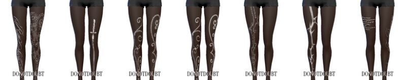 B&W Tights By Donotdoubt 4 sims 4 cc bw tights by donotdoubt 4