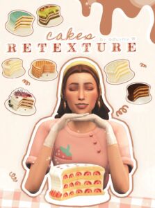 Delicious Cake Retextures for Your Game! Sims 4 CC