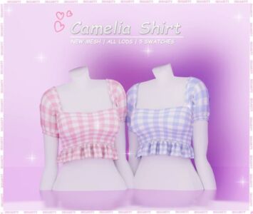 Camelia T-Shirt ♡ By Irisarity Sims 4 CC