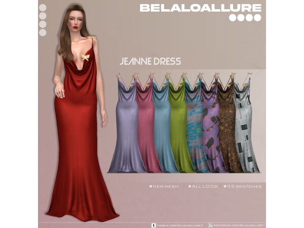 sims 4 cc camille set by belaloallure 4