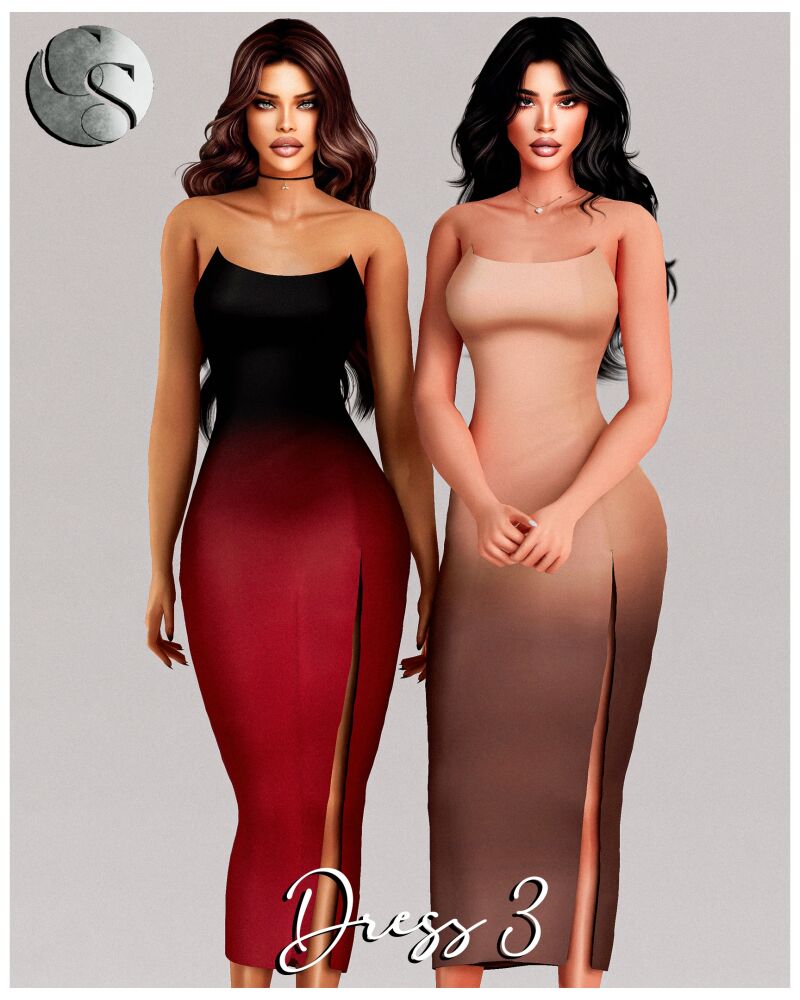 Midnight Kiss NYE Collection - 3 Dresses + Clutch 3 sims 4 cc camuflaje midnight kiss nye collection 3 dresses clutchfg fp 4