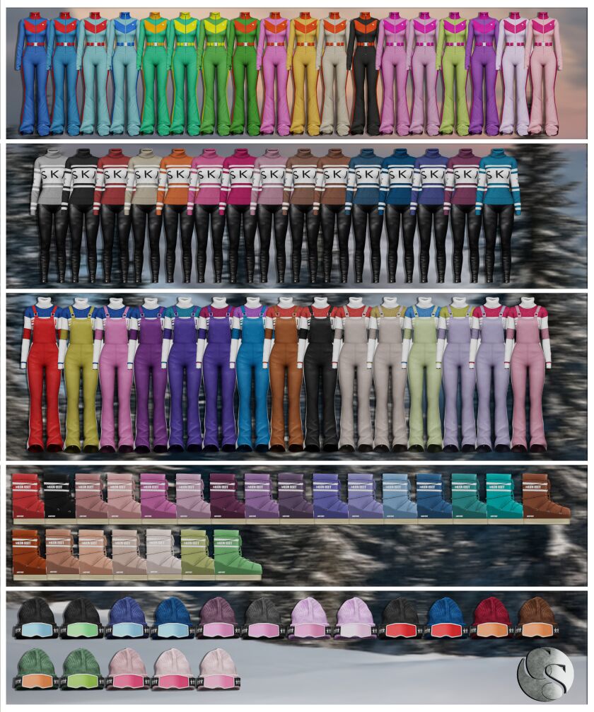 sims 4 cc camuflaje peak altitude collection 2 ski 2