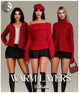 Camuflaje – Warm Layers Collection Sims 4 CC