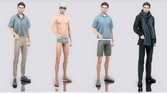 sims 4 cc carl foster карл фостер by aesteri 3
