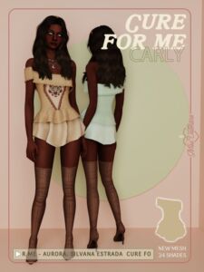 Carly Dress by Miss.Valentine Sims 4 CC