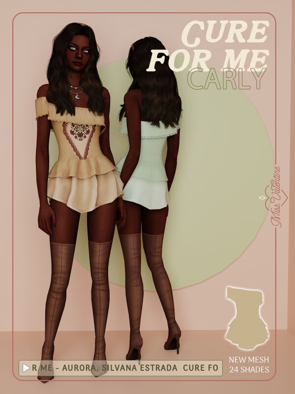Carly Dress by Miss.Valentine Sims 4 CC