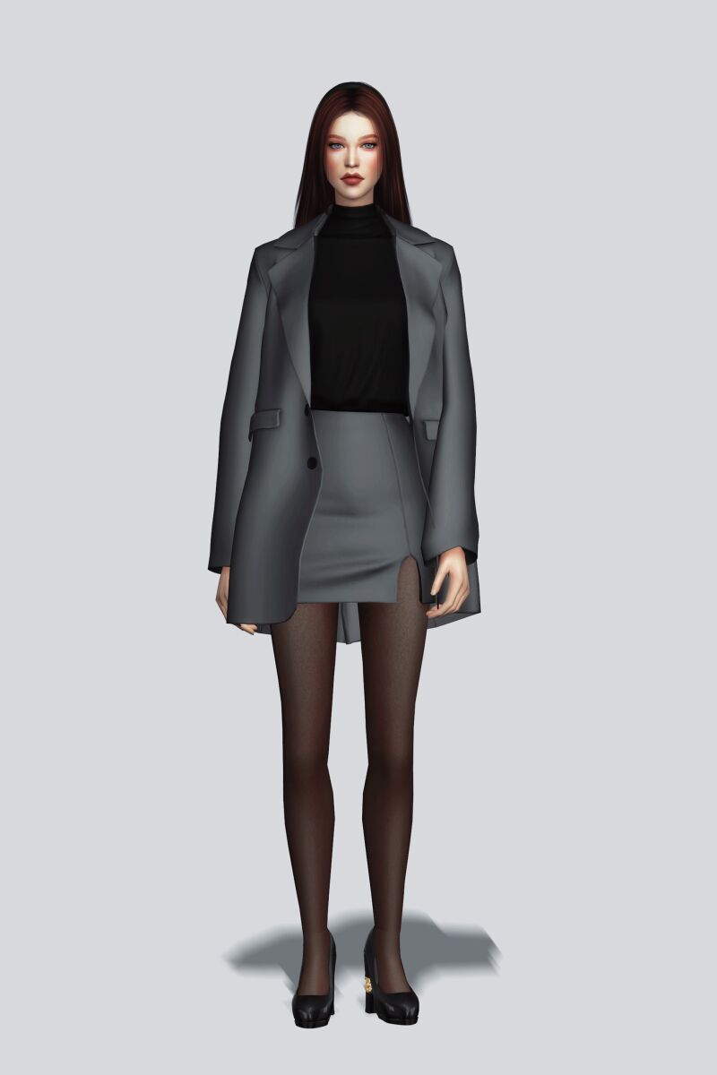 Stylish Casual Suit III for Women 2 sims 4 cc casual suit iii af by gorillax3 2