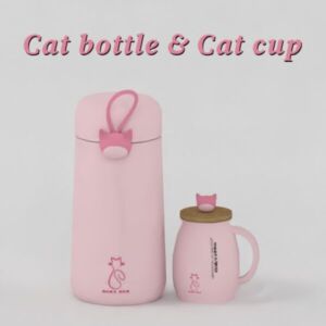 Cat Bottle & Cup by Kaziecc Sims 4 CC