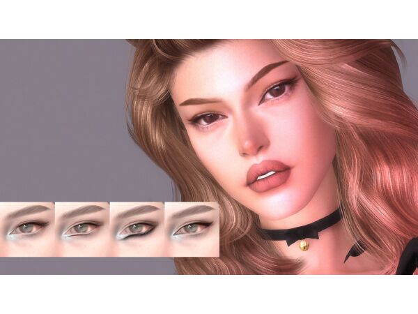 Feline Elegance: Cat Eyeliners by Obscurus 1 Feline Elegance: Cat Eyeliners by Obscurus Sims 4 CC