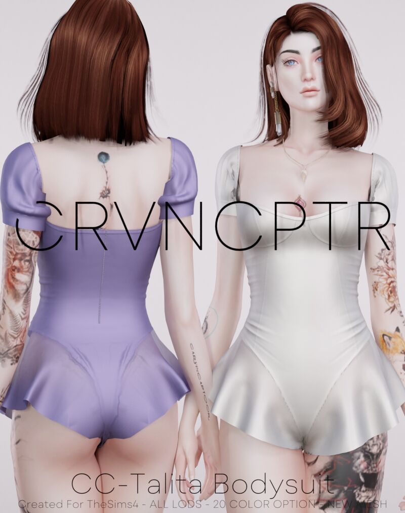 Stylish CC-Talita Bodysuit 2 sims 4 cc cc talita bodysuit 2