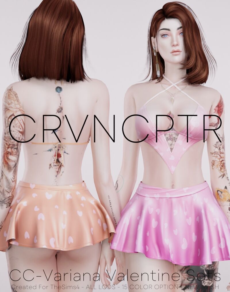 Valentine's Day CC Set 2 sims 4 cc cc variana valentine sets 2