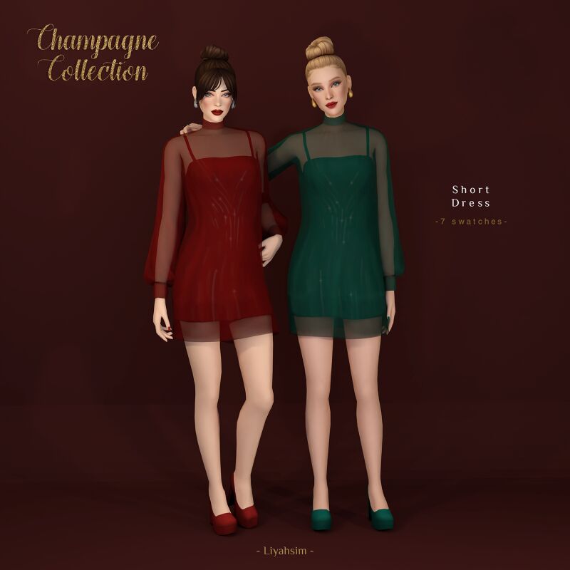Shine with the Champagne Collection! 4 sims 4 cc champagne collection compilation 6