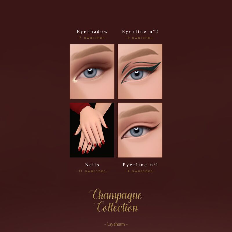Shine with the Champagne Collection! 6 sims 4 cc champagne collection compilation 8