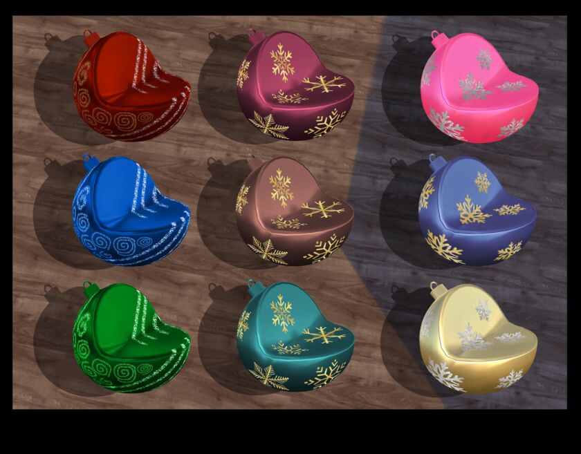 sims 4 cc christmas ball seat by fusionstyle by sviatlana 2