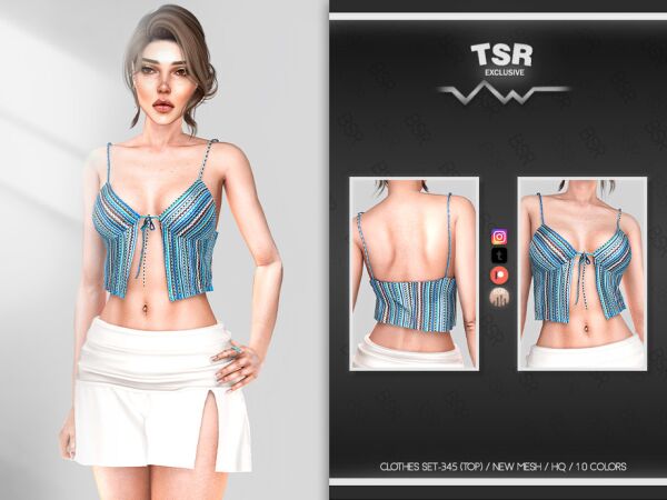 Clothes SET-345 (TOP) BD962 By Busra-Tr Sims 4 CC