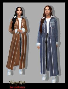 Stylish Coat by Fusionstyle Sims 4 CC