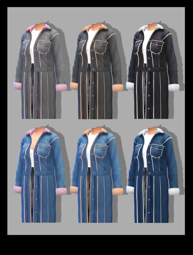 Stylish Coat by Fusionstyle 2 sims 4 cc coat by fusionstyle by sviatlana 2