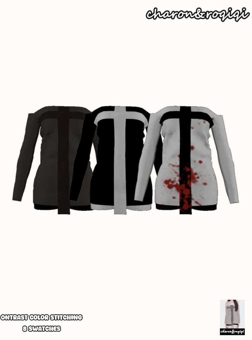 Contrast Color Stitching 2 sims 4 cc contrast color stitching 8 swatches preview 2