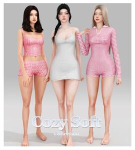 Cozy Soft Sleepwear Collection Sims 4 CC