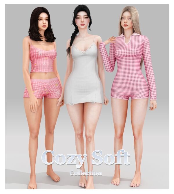 Cozy Soft Sleepwear Collection Sims 4 CC