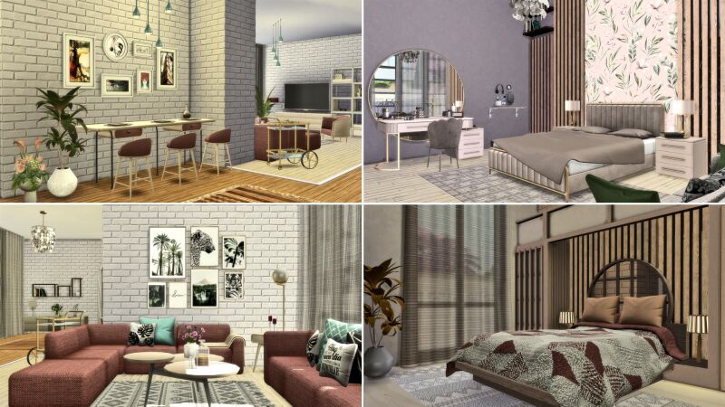 Cremma Villa - Modern Residential Design 7 sims 4 cc cremma villa by syloesy 2