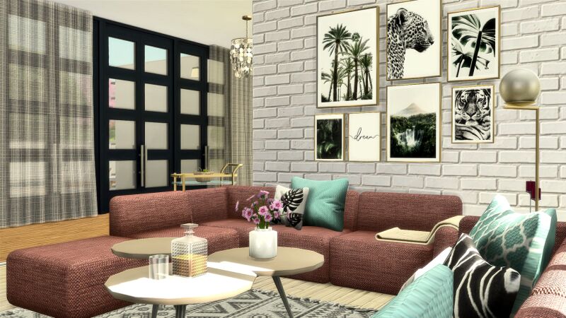 Cremma Villa - Modern Residential Design 5 sims 4 cc cremma villa by syloesy 3