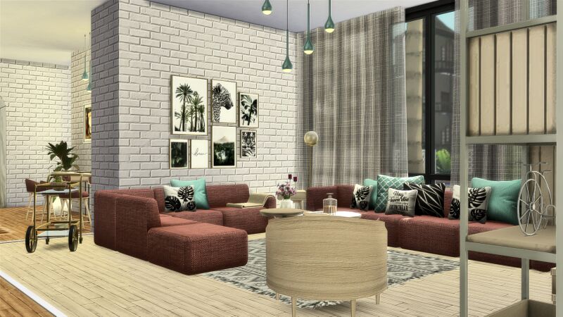 Cremma Villa - Modern Residential Design 4 sims 4 cc cremma villa by syloesy 6