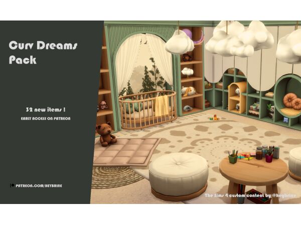 Curv Dreams Pack By Heybrine 1 Curv Dreams Pack By Heybrine Sims 4 CC