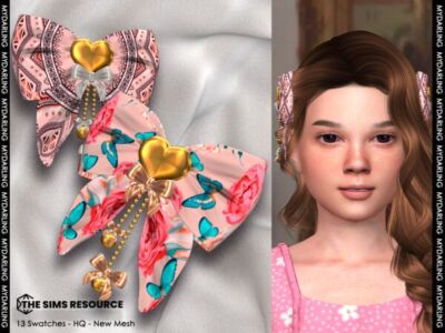 Cute Child Bow NA345 by Mydarling20 Sims 4 CC