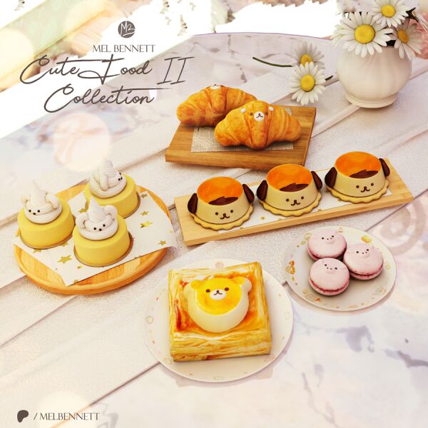 Adorable Food Collection II 1 Adorable Food Collection II Sims 4 CC