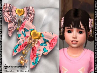 Adorable Toddler Bow NA345 Sims 4 CC