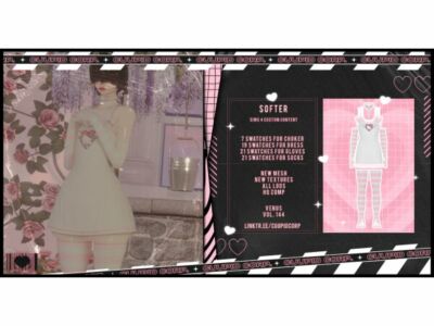 Cuupid Corp. Softer Outfit Sims 4 CC