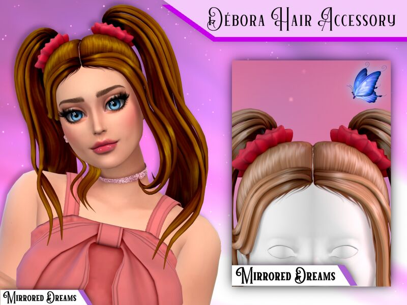 sims 4 cc debora hair 2