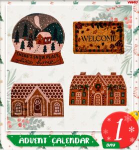 Welcome Rug in 6 Swatches – Advent Calendar 2024 Sims 4 CC