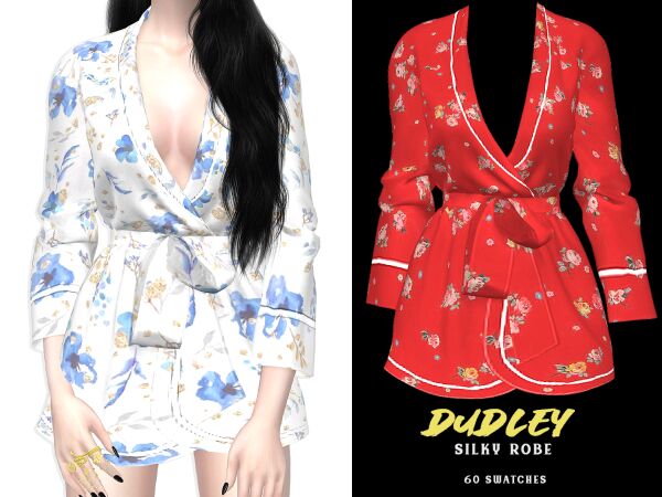 Dudley Silky Robe 1 Dudley Silky Robe Sims 4 CC
