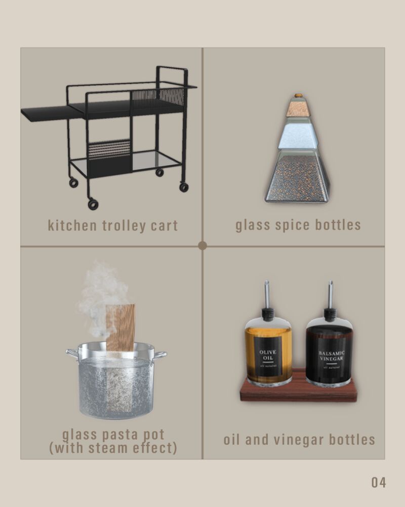 Eevie Kitchen Accessories By Bambisims 6 sims 4 cc eevie kitchen accessories by bambisims 5