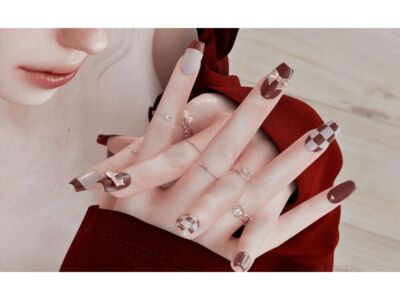 Stylish Female Nails Collection Sims 4 CC