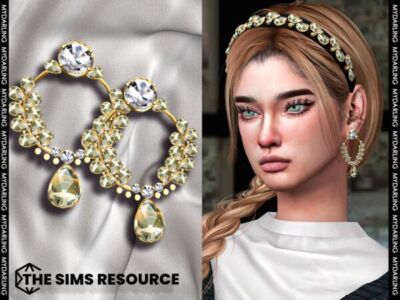 Elegant Jewelry Earrings for Adults Sims 4 CC