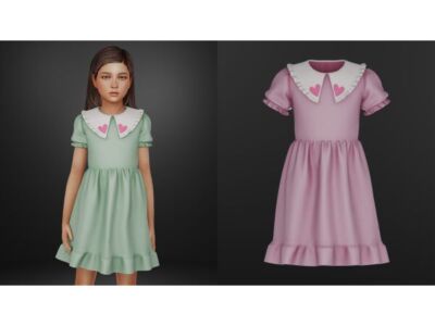 Elenor Dress By Talarian Sims 4 CC