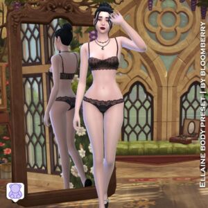 Ellaine Body Preset for Sims 4 Sims 4 CC