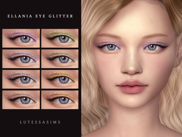 Ellania Eye Glitter 1 Ellania Eye Glitter Sims 4 CC
