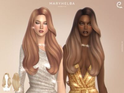 Maryhelba Hairstyle for Sims 4 Sims 4 CC