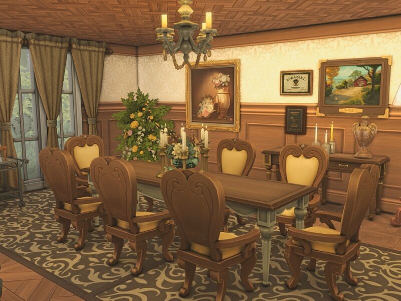 Explore E&R Gilmore's Mansion 4 sims 4 cc es mansion 3