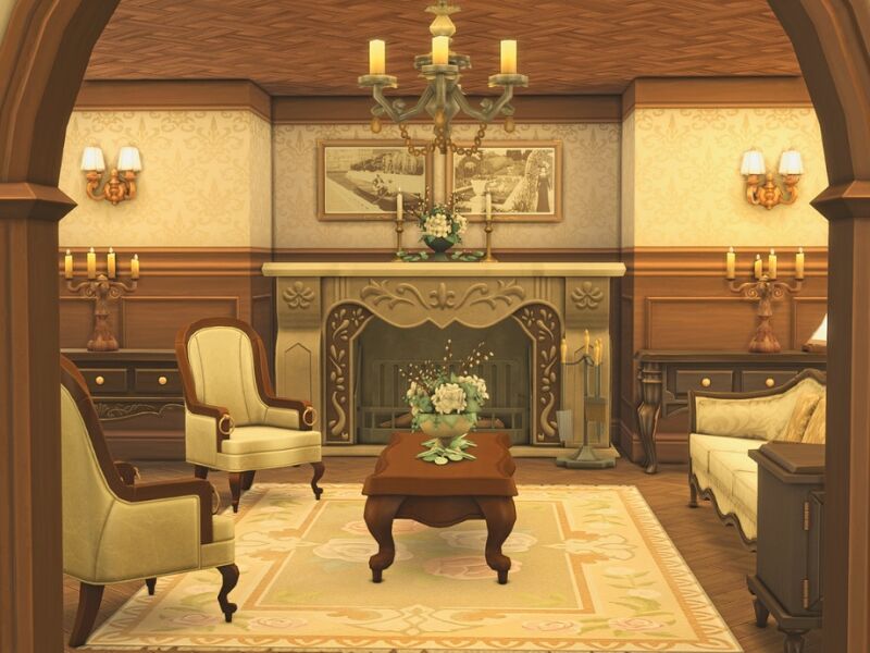 Explore E&R Gilmore's Mansion 5 sims 4 cc es mansion 4