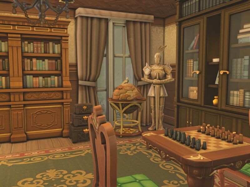 Explore E&R Gilmore's Mansion 6 sims 4 cc es mansion 5